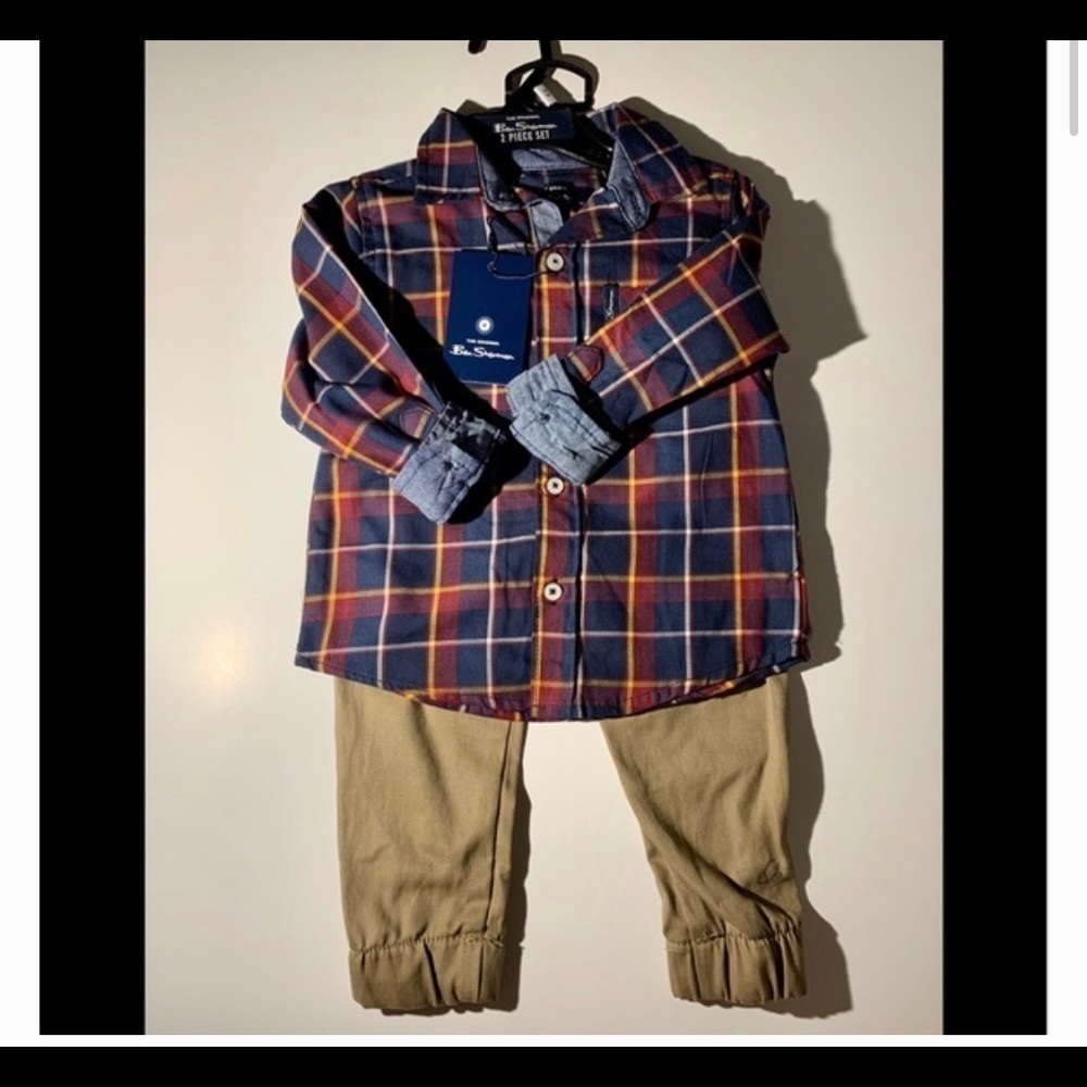 Boys two piece Ben Sherman putting up with pants